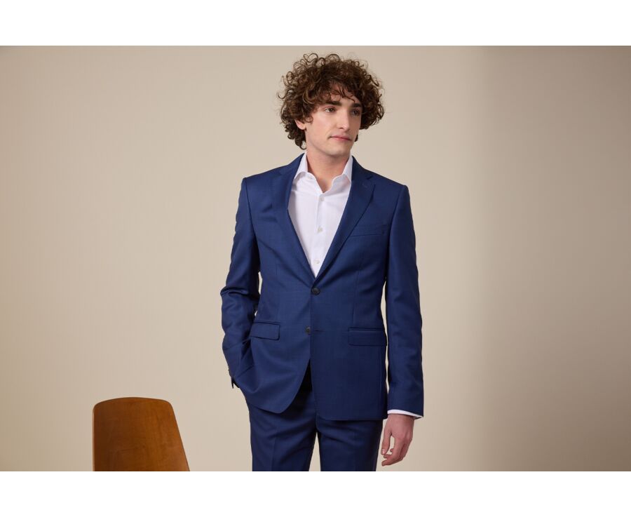 Men's Deep Blue Suit Jacket - LAZARE