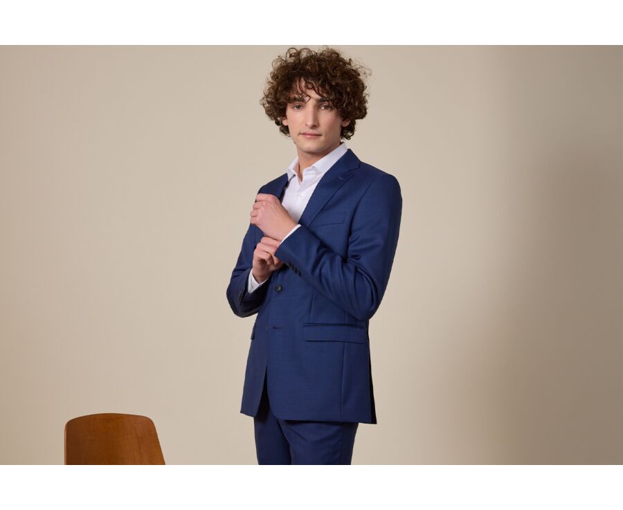 Men's Deep Blue Suit Jacket - LAZARE