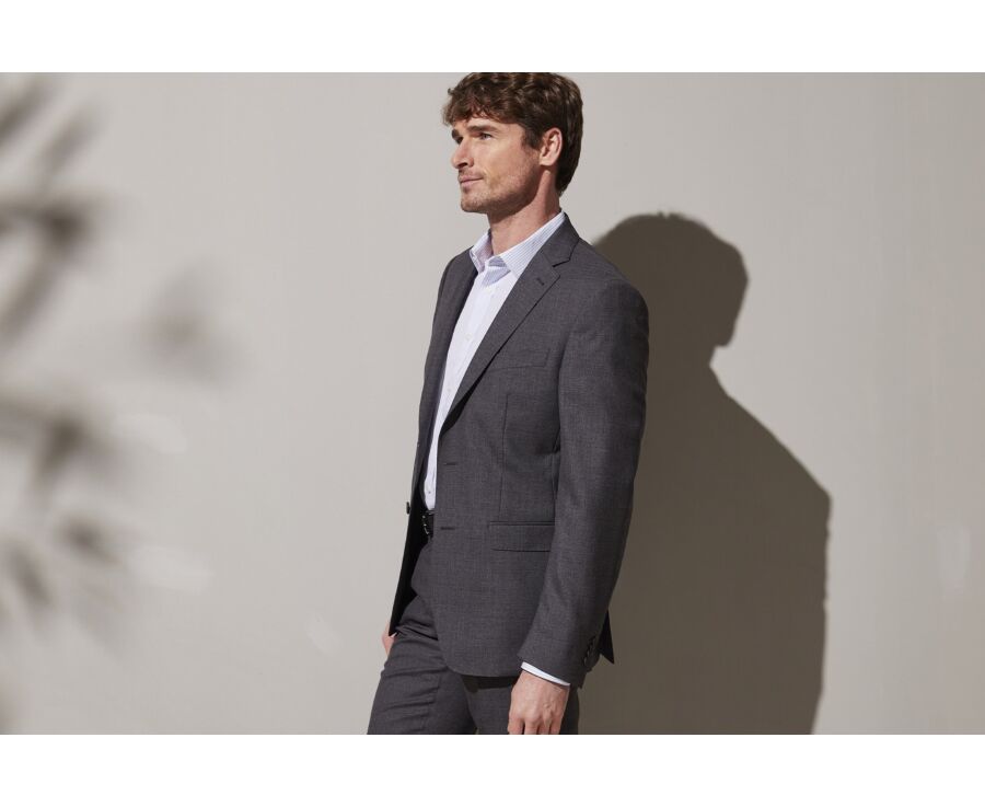 Men's Middle grey Suit Jacket - LAZARE