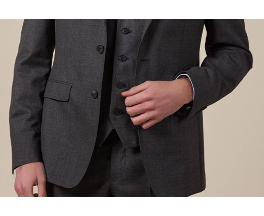 Men's Middle grey Suit Jacket - LAZARE