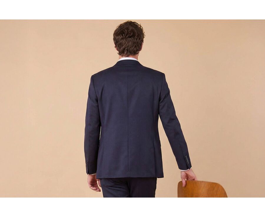 Men's Suit Jacket - Navy Blue - LAZARE
