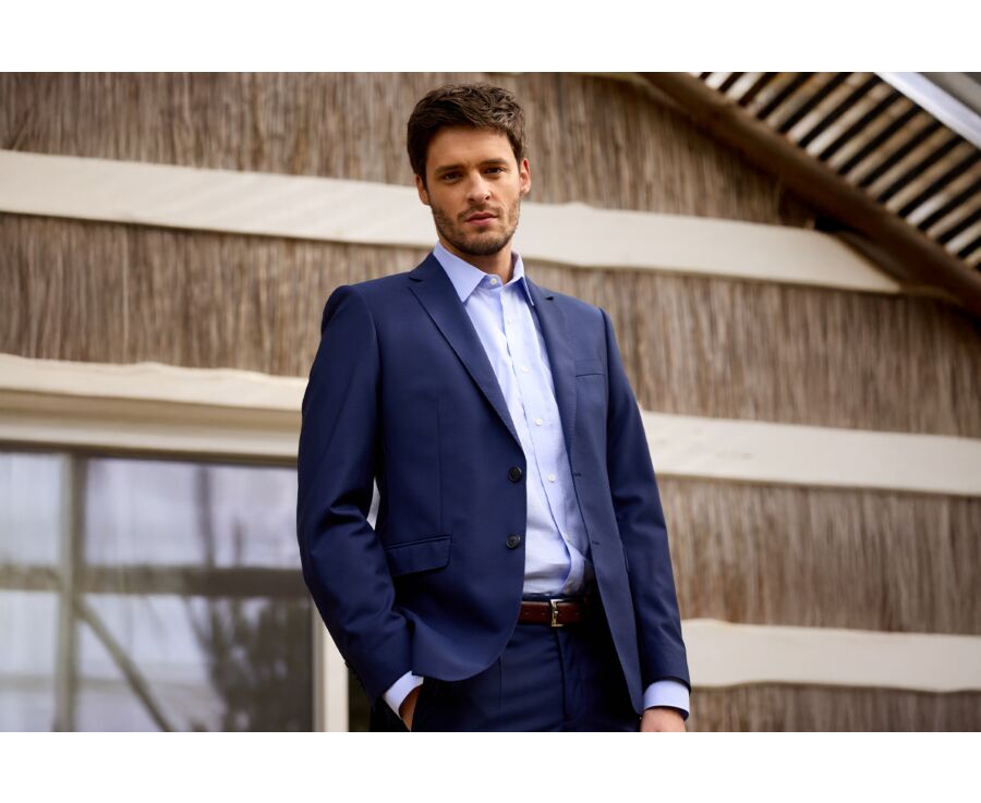 Men's Navy blue Suit Jacket - LAZARE