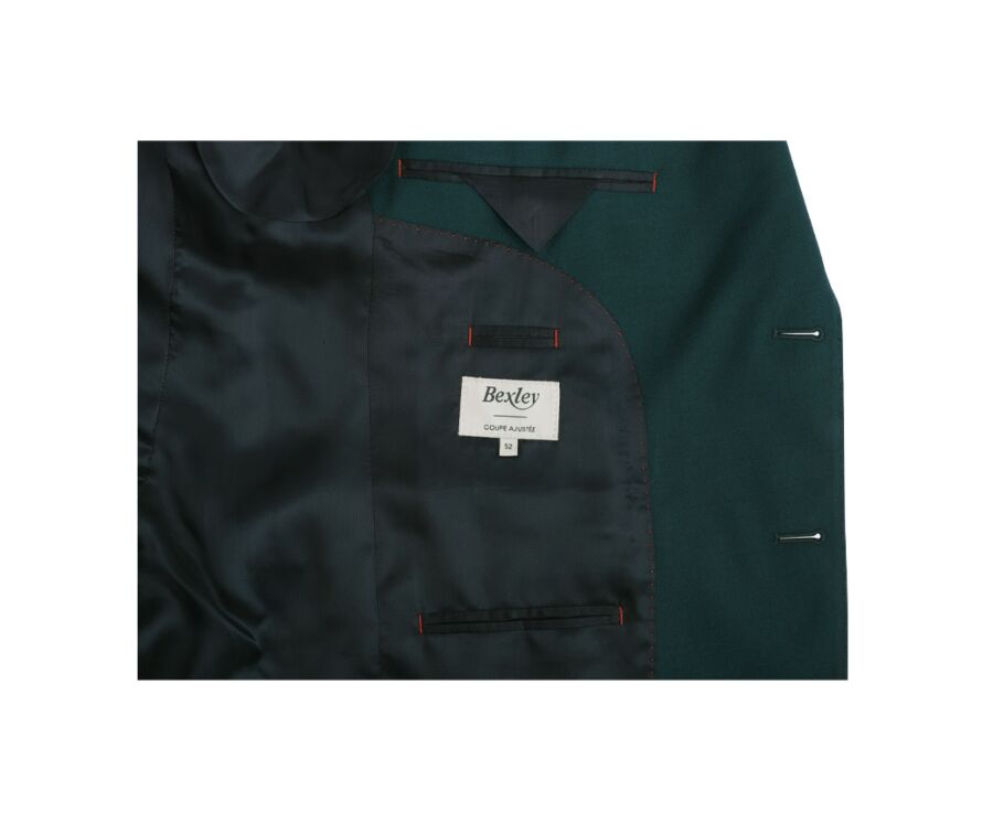 Men's Bottle Green Suit Jacket - LAZARE