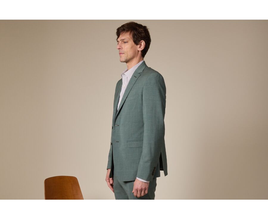 Men's Suit Jacket Linden Green - LAZARE
