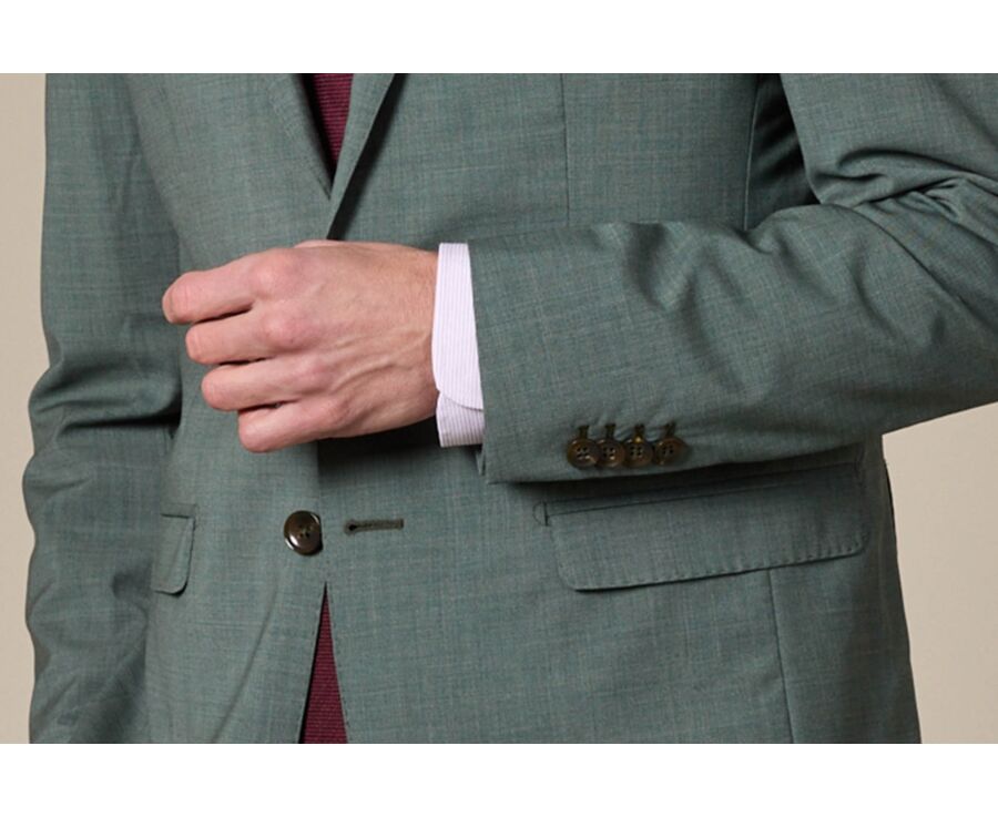 Men's Suit Jacket Linden Green - LAZARE