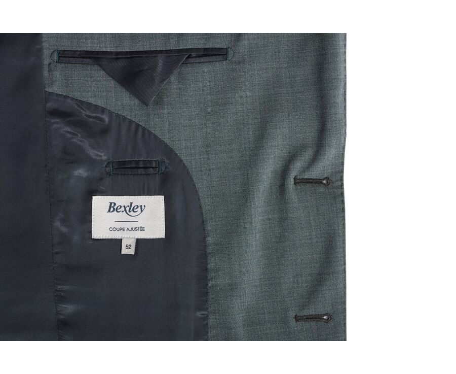Men's Suit Jacket Linden Green - LAZARE