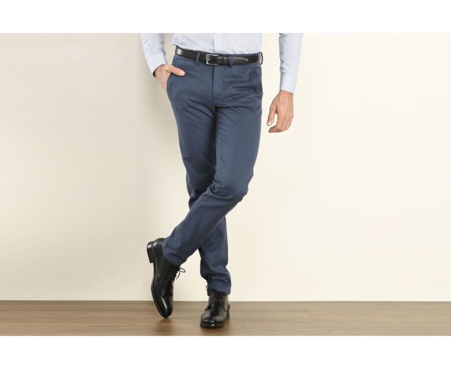 Blue Chino trousers for men - NIGEL II