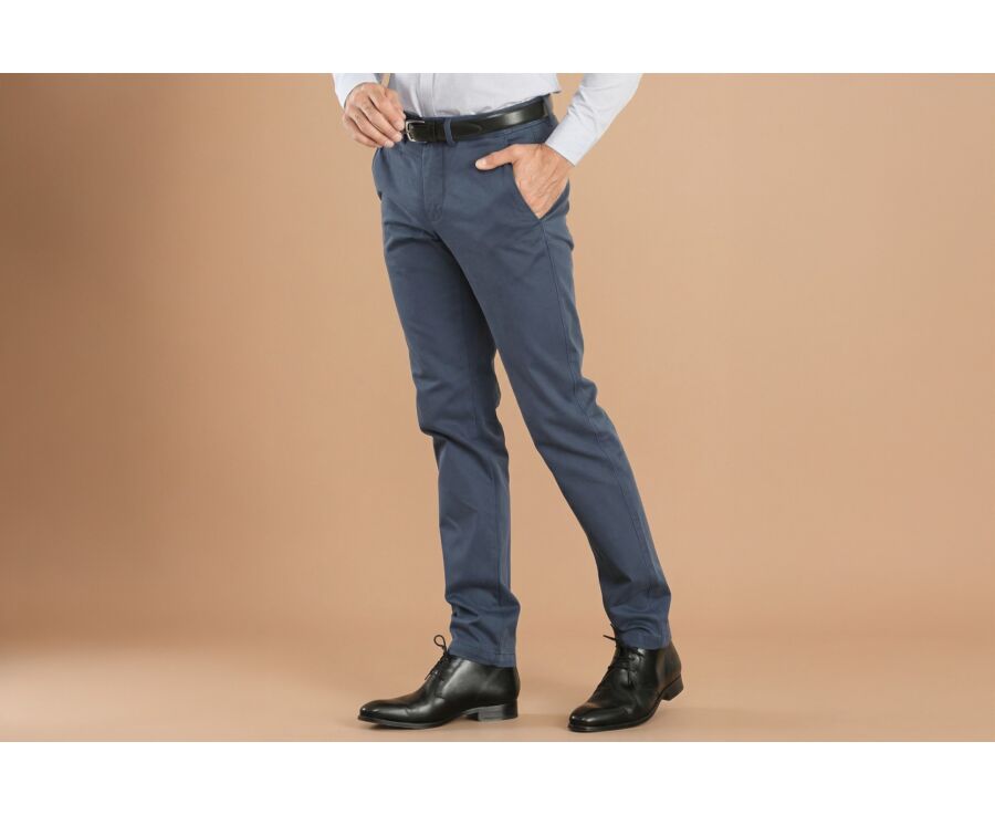 Blue Chino trousers for men - NIGEL II