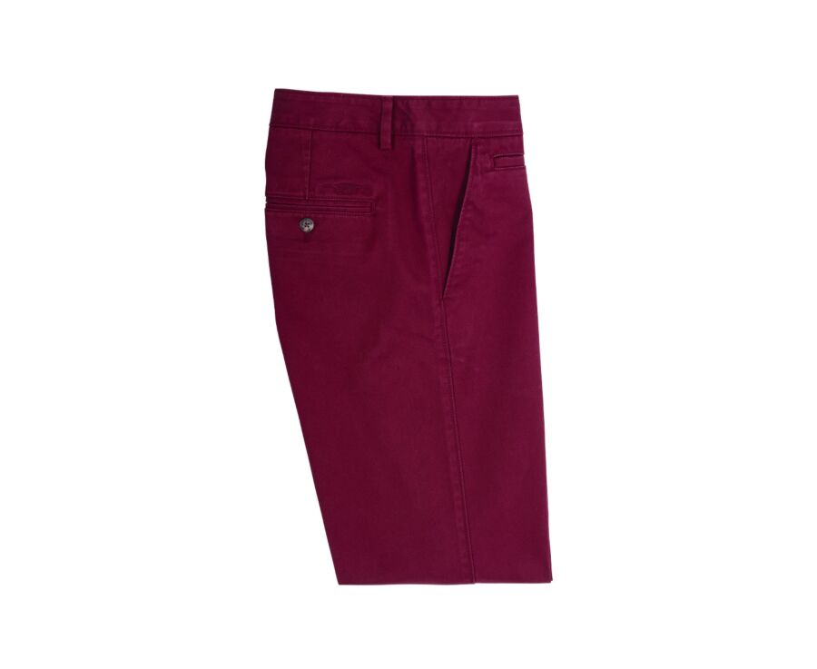 Burgundy Chino trousers for men - NIGEL II