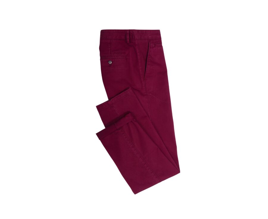 Burgundy Chino trousers for men - NIGEL II