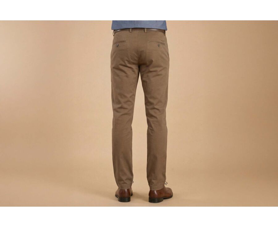 Chocolate Chino trousers for men - NIGEL II