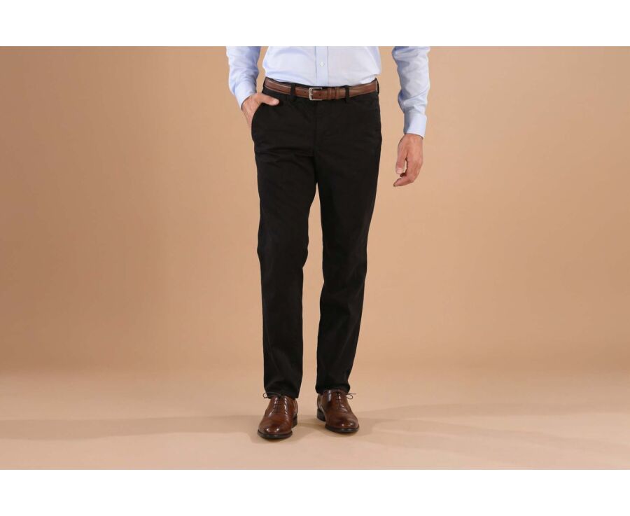 Black Chino trousers for men - NIGEL II