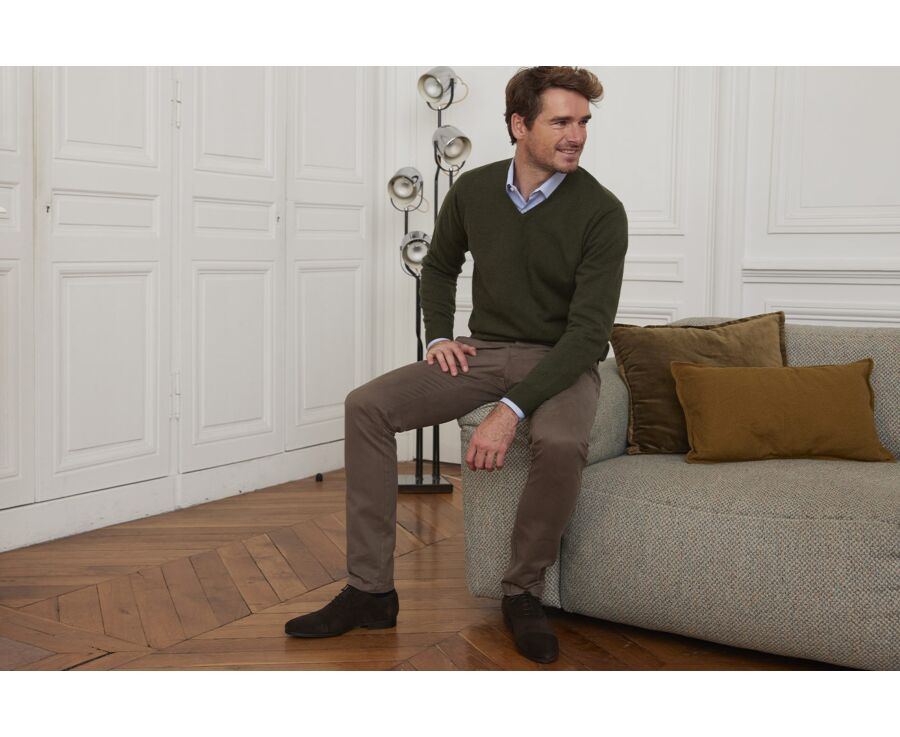 Taupe Chino trousers for men - NIGEL II