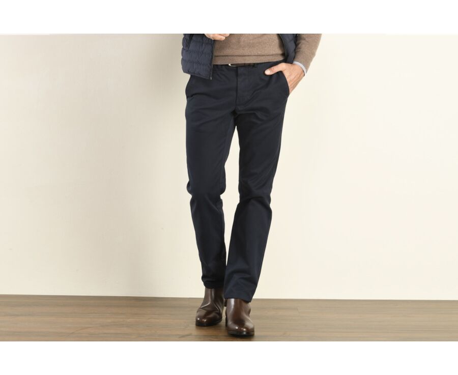 Dark Navy Chino trousers for men - NIGEL II