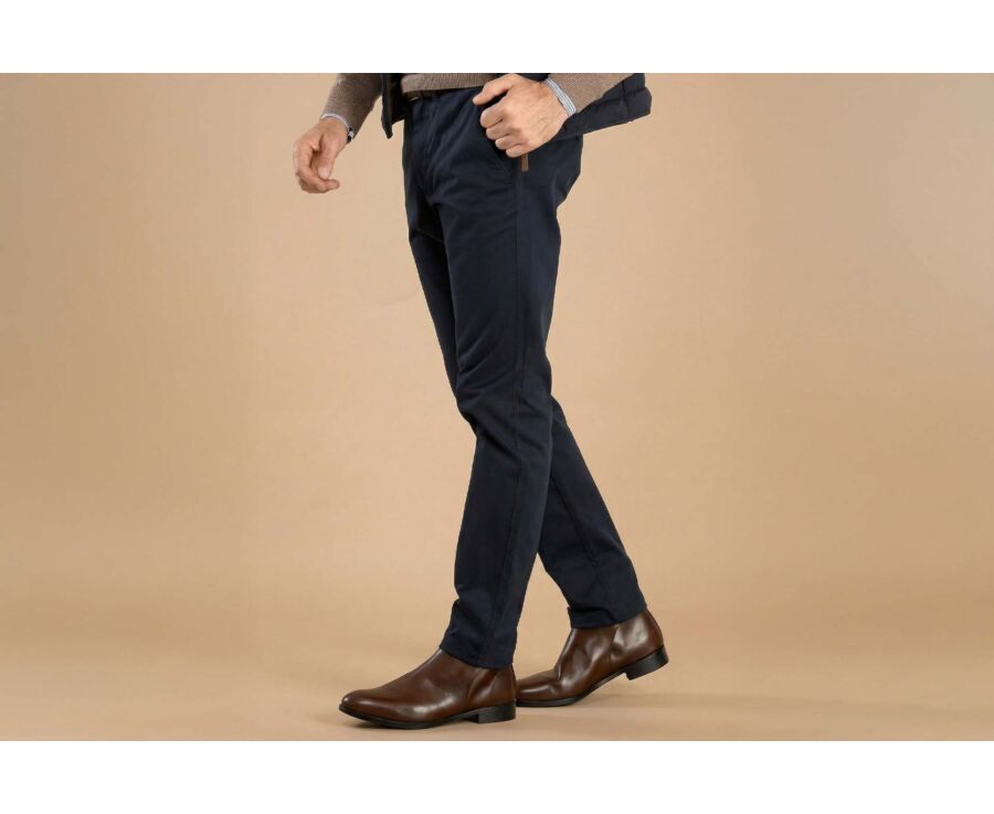 Dark Navy Chino trousers for men - NIGEL II