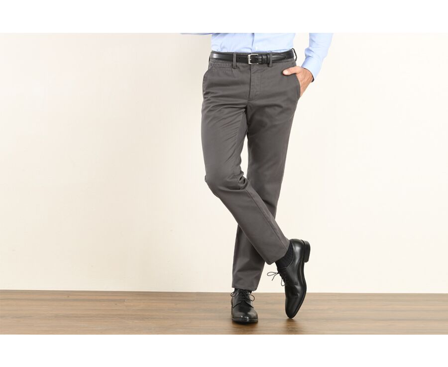Licorice Chino trousers for men - NIGEL II