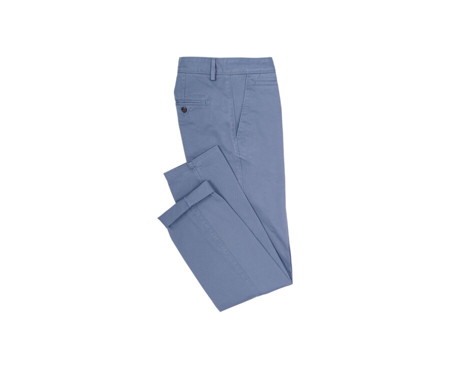 Grey Blue Chino trousers for men - NIGEL II