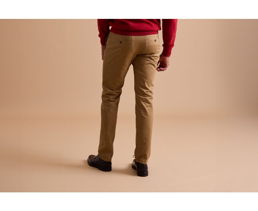 Dark Camel Chino trousers for men - NIGEL II