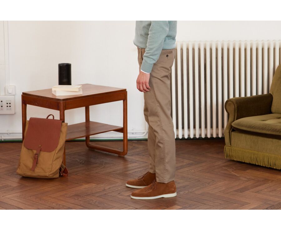 Taupe Clair Chino trousers for men - NIGEL II