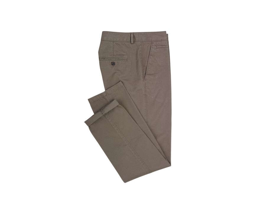 Taupe Clair Chino trousers for men - NIGEL II