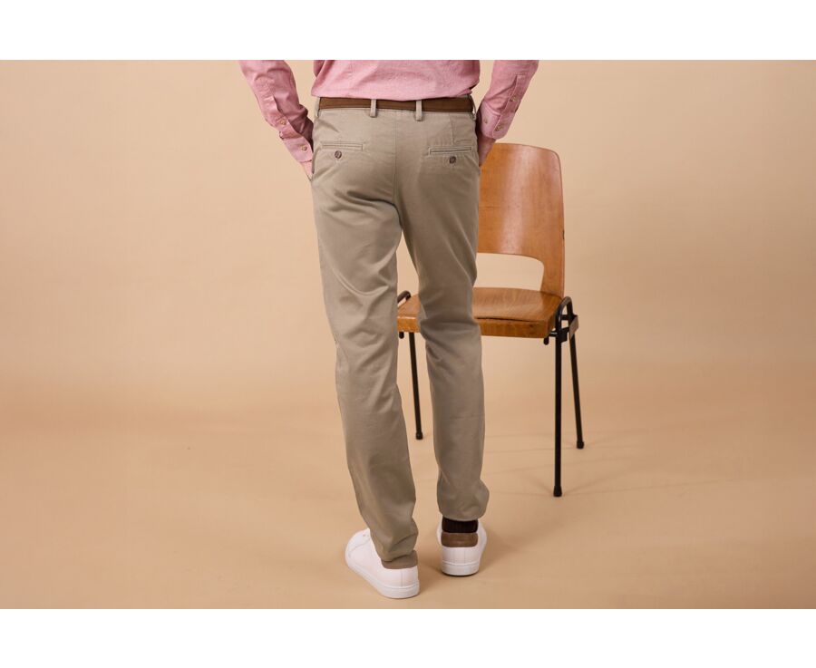 Light Olive Chino trousers for men - NIGEL II