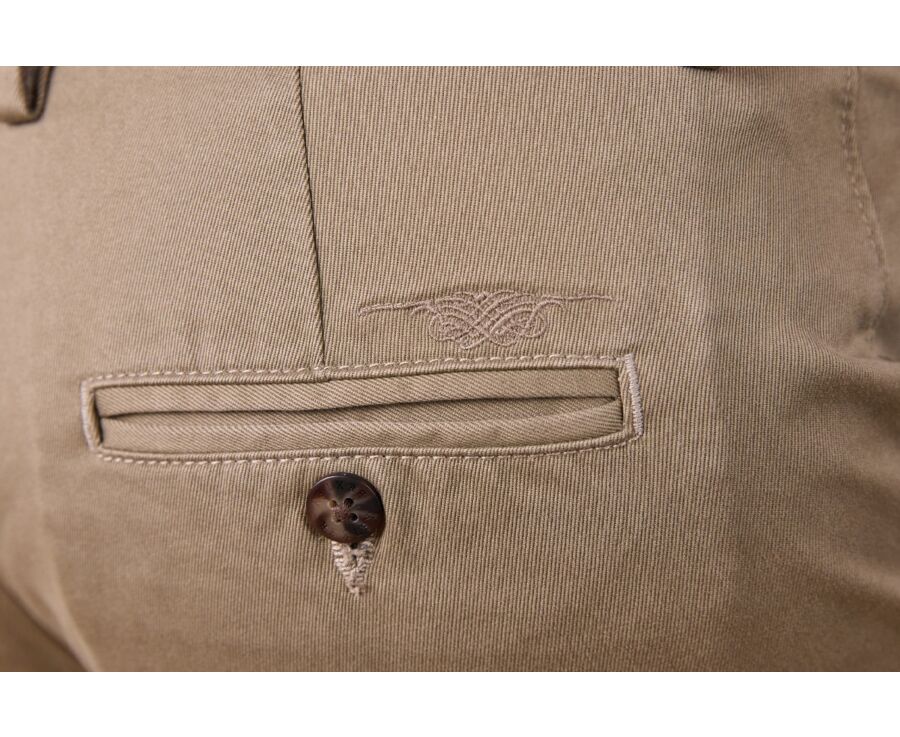 Light Olive Chino trousers for men - NIGEL II