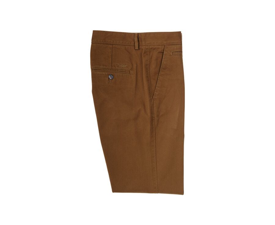 Dark Caramel Chino trousers for men - NIGEL II