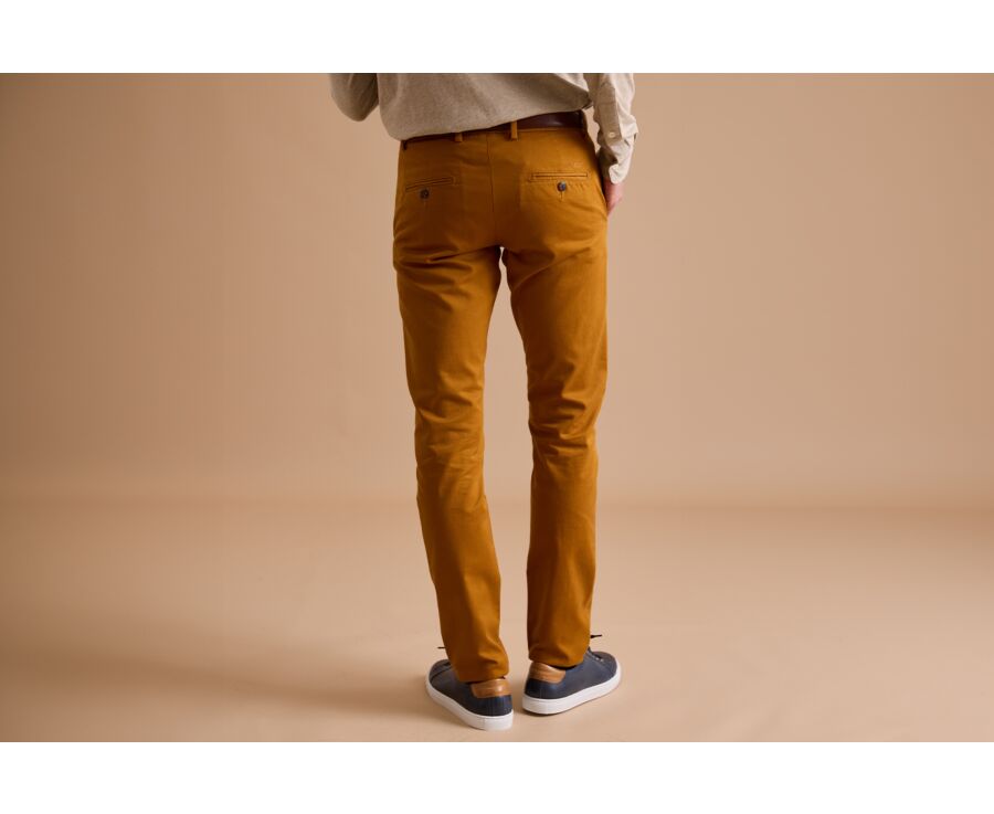 Dark Ocher Chino trousers for men - NIGEL II