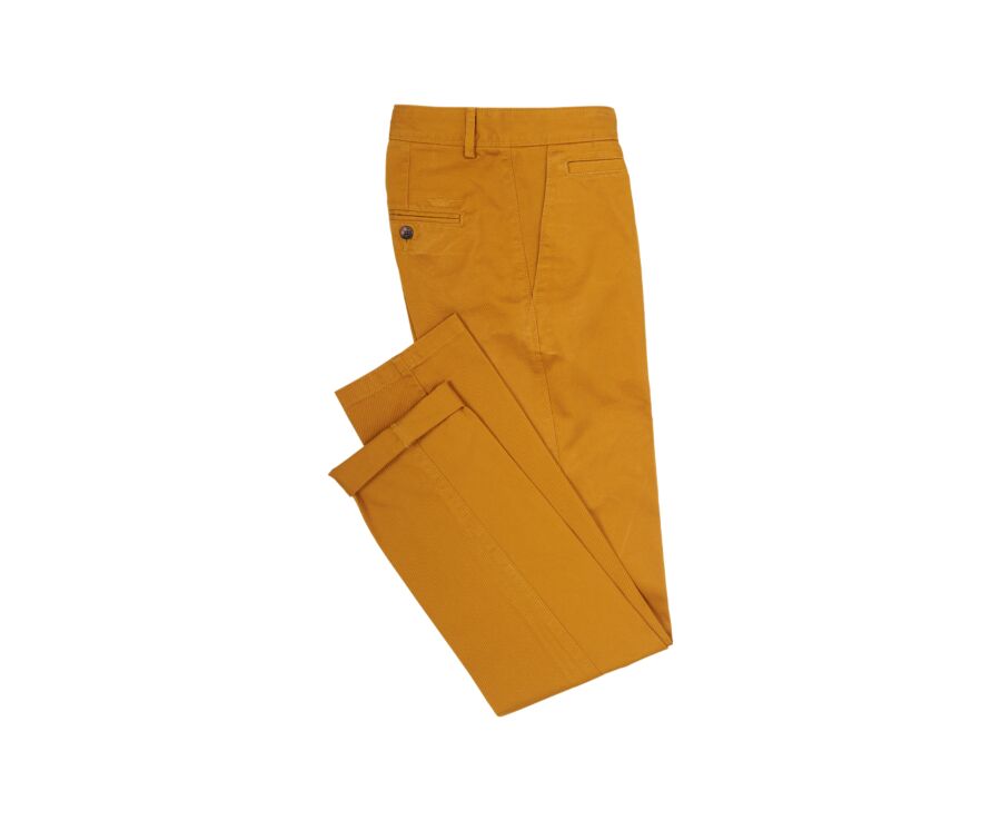 Dark Ocher Chino trousers for men - NIGEL II