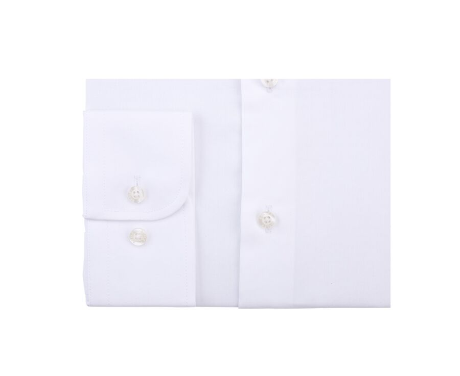 White Cotton Poplin Slim fit shirt - LOUIS CLASSIC SLIM