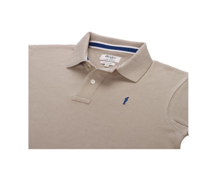 Beige Men's polo shirt - ANDY II