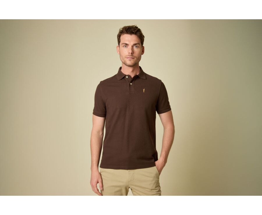 Men’s Polo Shirt Chocolate - ANDY II