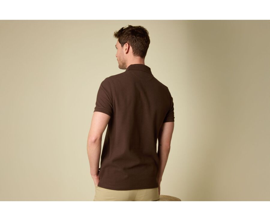 Men’s Polo Shirt Chocolate - ANDY II