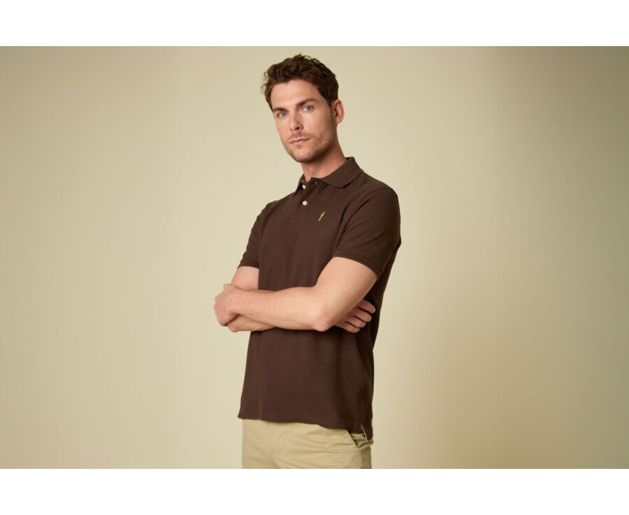 Men’s Polo Shirt Chocolate - ANDY II