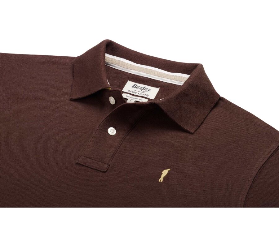 Men’s Polo Shirt Chocolate - ANDY II
