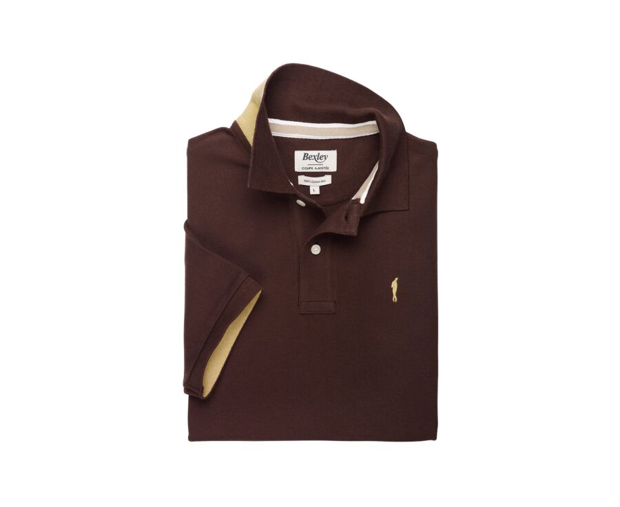 Men’s Polo Shirt Chocolate - ANDY II
