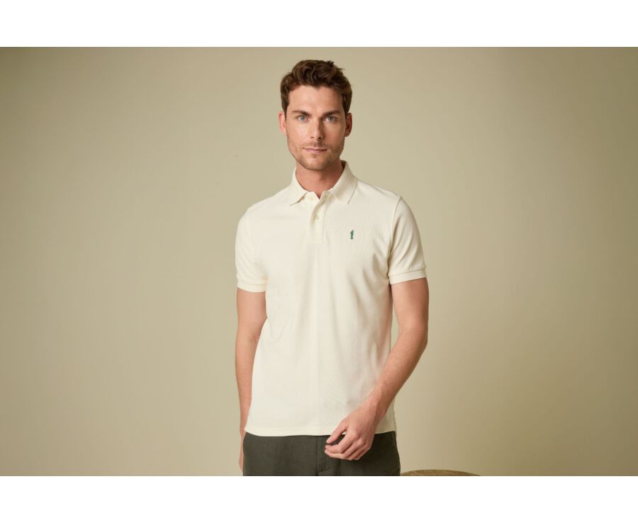 Men’s Polo Shirt - Ecru - ANDY II