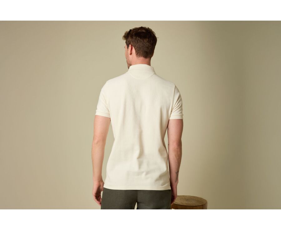 Men’s Polo Shirt - Ecru - ANDY II