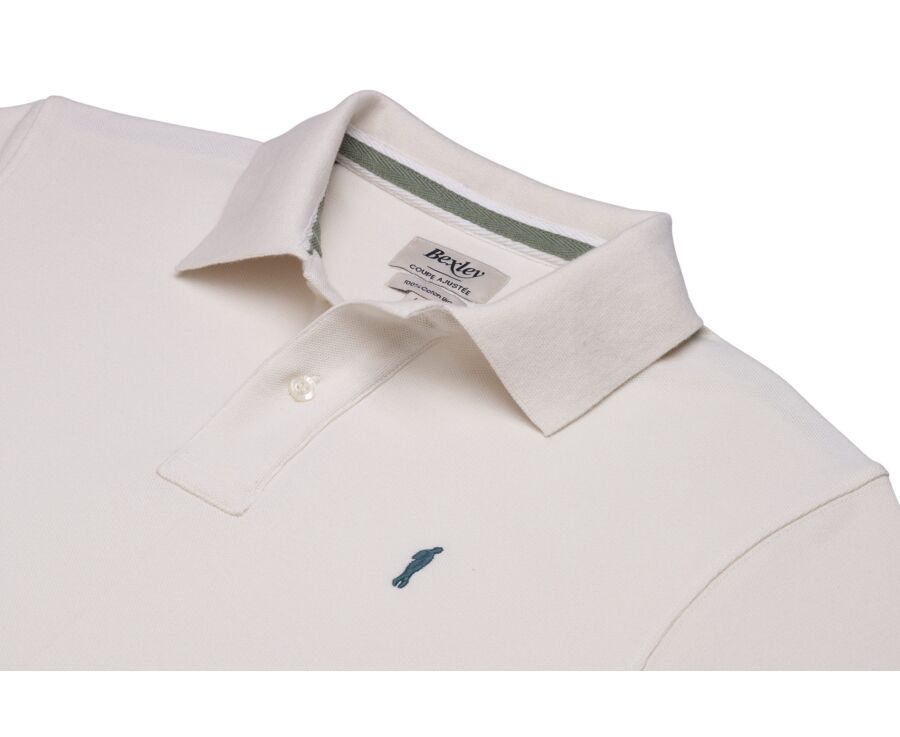 Men’s Polo Shirt - Ecru - ANDY II