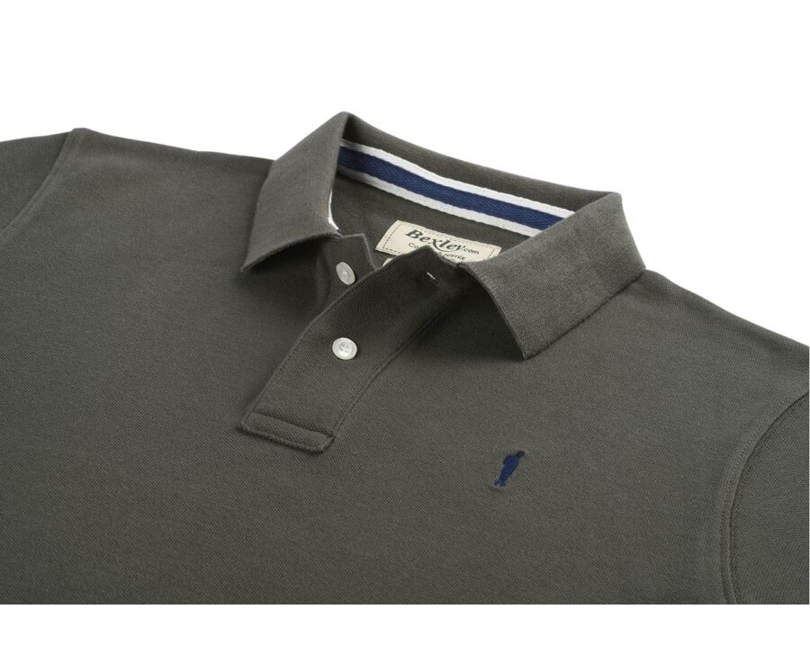 Khaki Men's polo shirt - ANDY II
