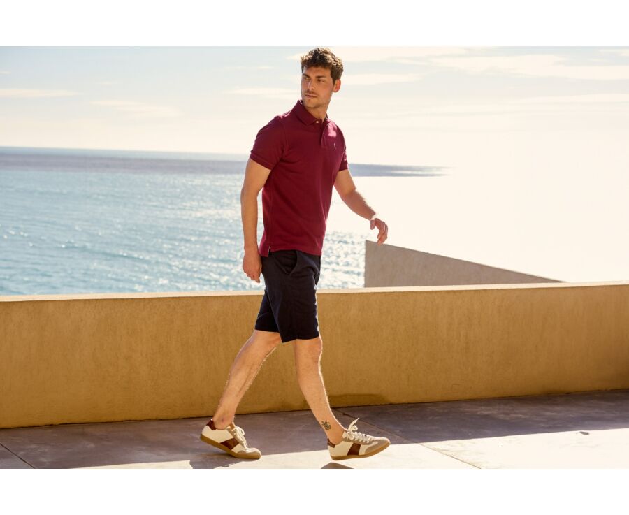 Men’s Polo Shirt Wine Lees - ANDY II