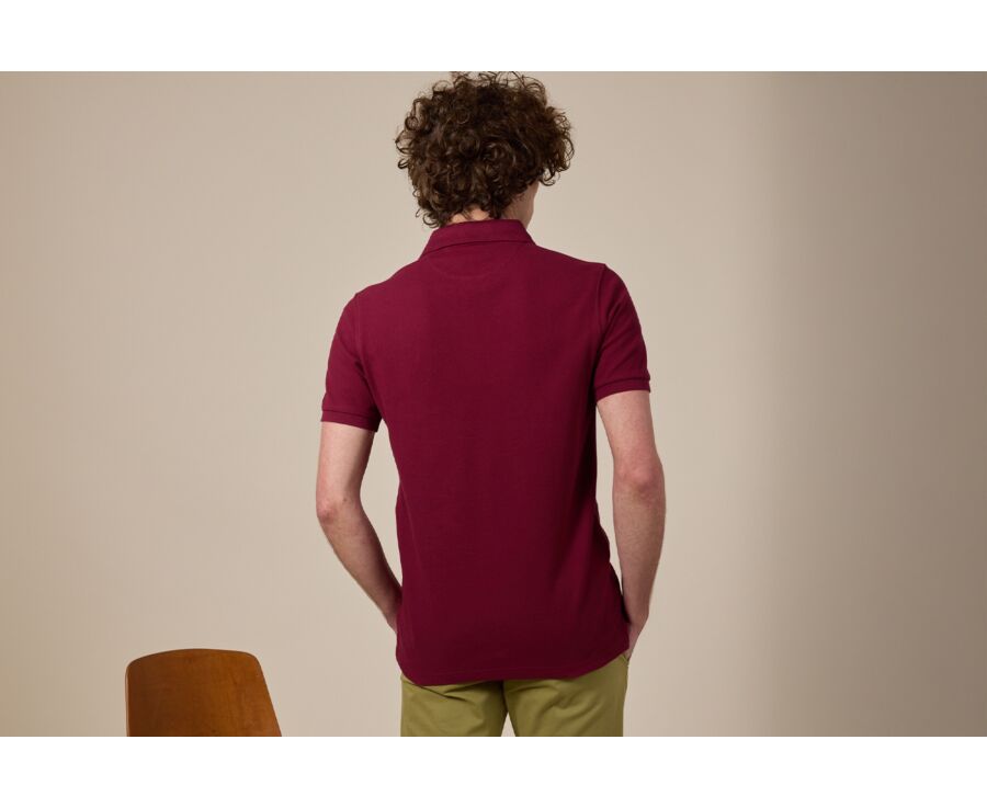 Men’s Polo Shirt Wine Lees - ANDY II