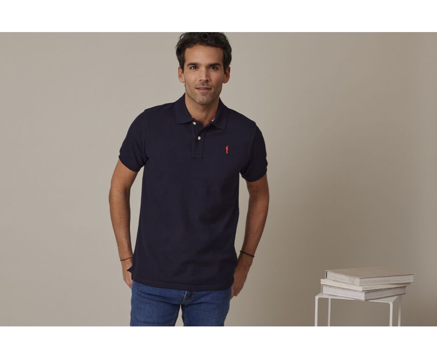 Navy Men's polo shirt - ANDY II