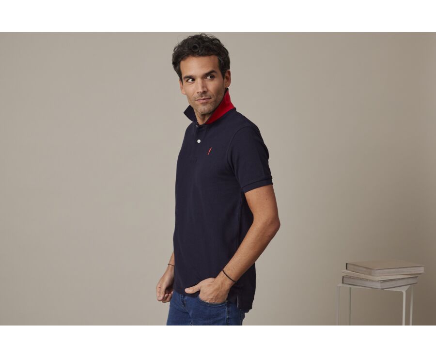 Navy Men's polo shirt - ANDY II