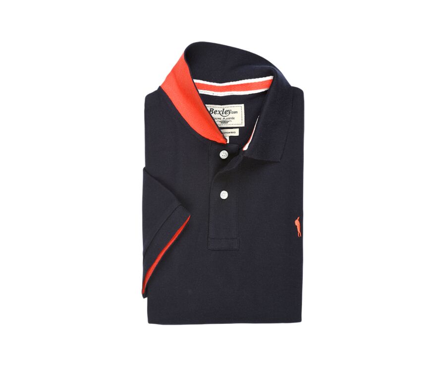 Navy Men's polo shirt - ANDY II