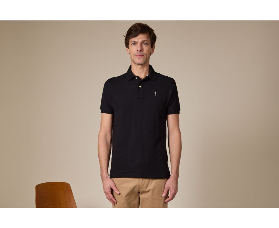 Black Men's polo shirt - ANDY II