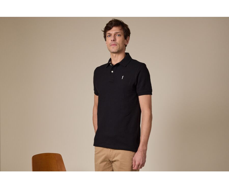 Black Men's polo shirt - ANDY II