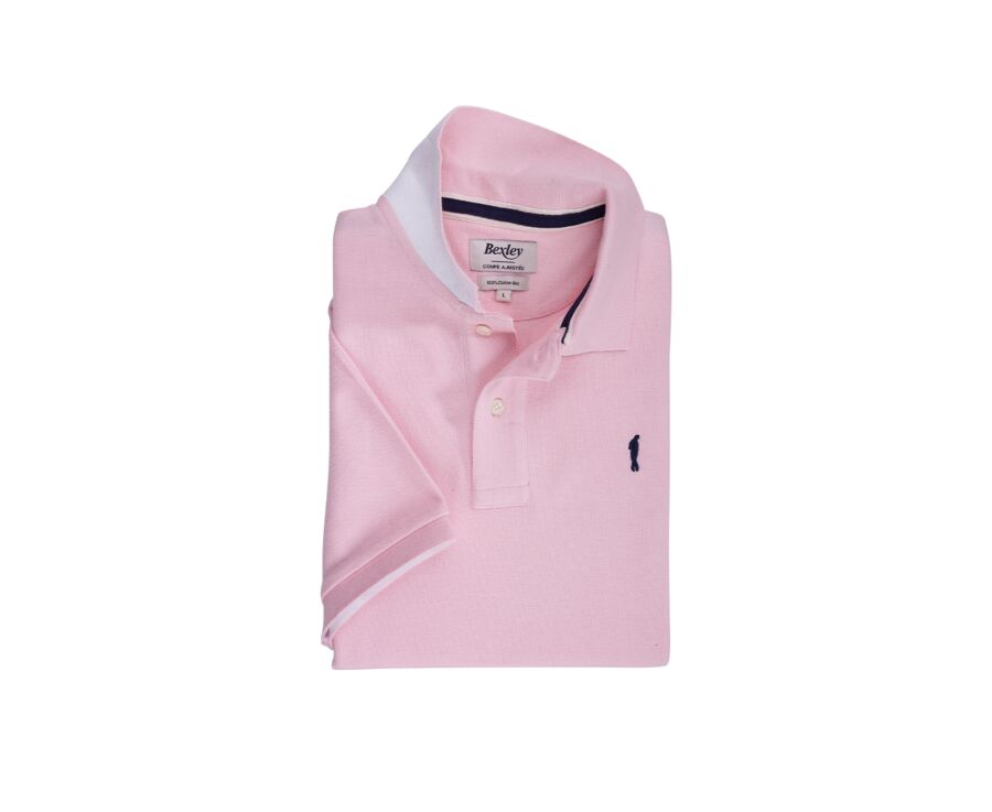 Pink Men's polo shirt - ANDY II