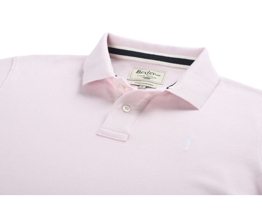 Pale Pink Men's polo shirt - ANDY II