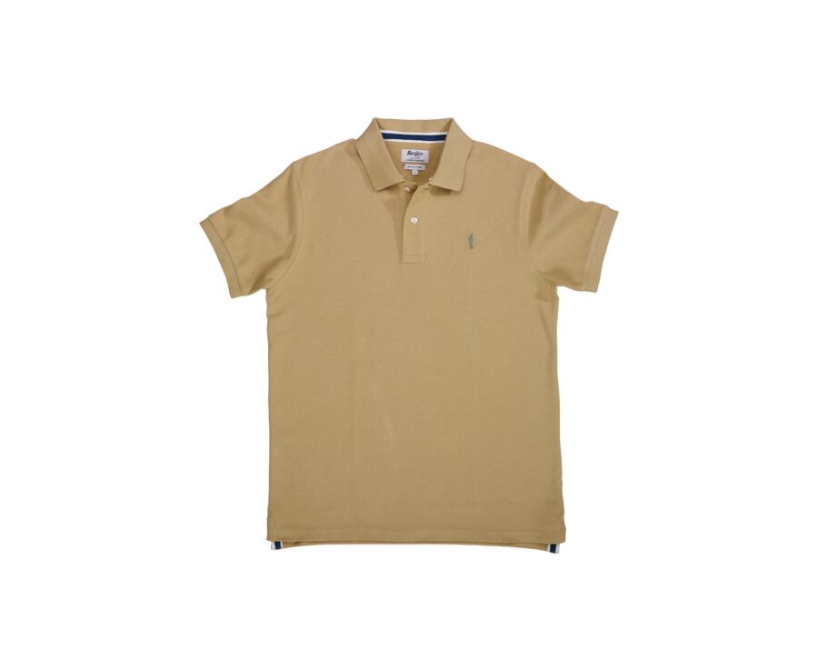 Dark Beige Men's polo shirt - ANDY II